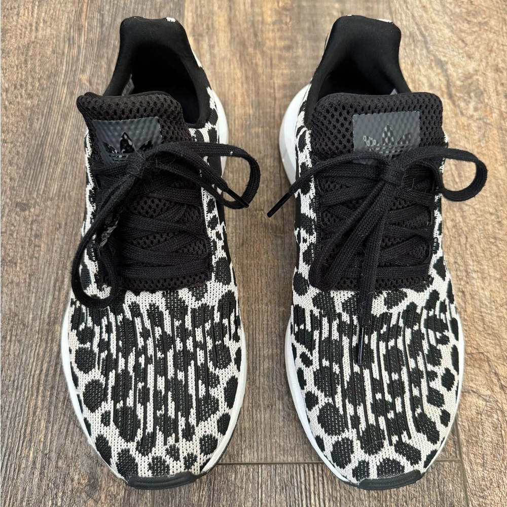 Adidas swift black and white spot